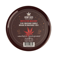 Earthly Body Hemp Seed 3-in-1 Massage Candle Mistletoe Mischief 6 oz.