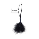 Sportsheets Sex & Mischief Peaches ''n CreaMe Wrist Feather Tickler Black