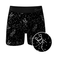 Shinesty The Big Bang Glow-in-the-Dark Constellation Ball Hammock Pouch Underwear with Fly M
