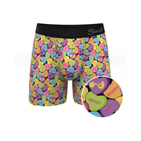 Shinesty The Candy Crush Candy Hearts Ball Hammock Pouch Underwear with Fly 2XL