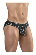 ErgoWear EW1766 X4D SW Swim Briefs Color Black-White