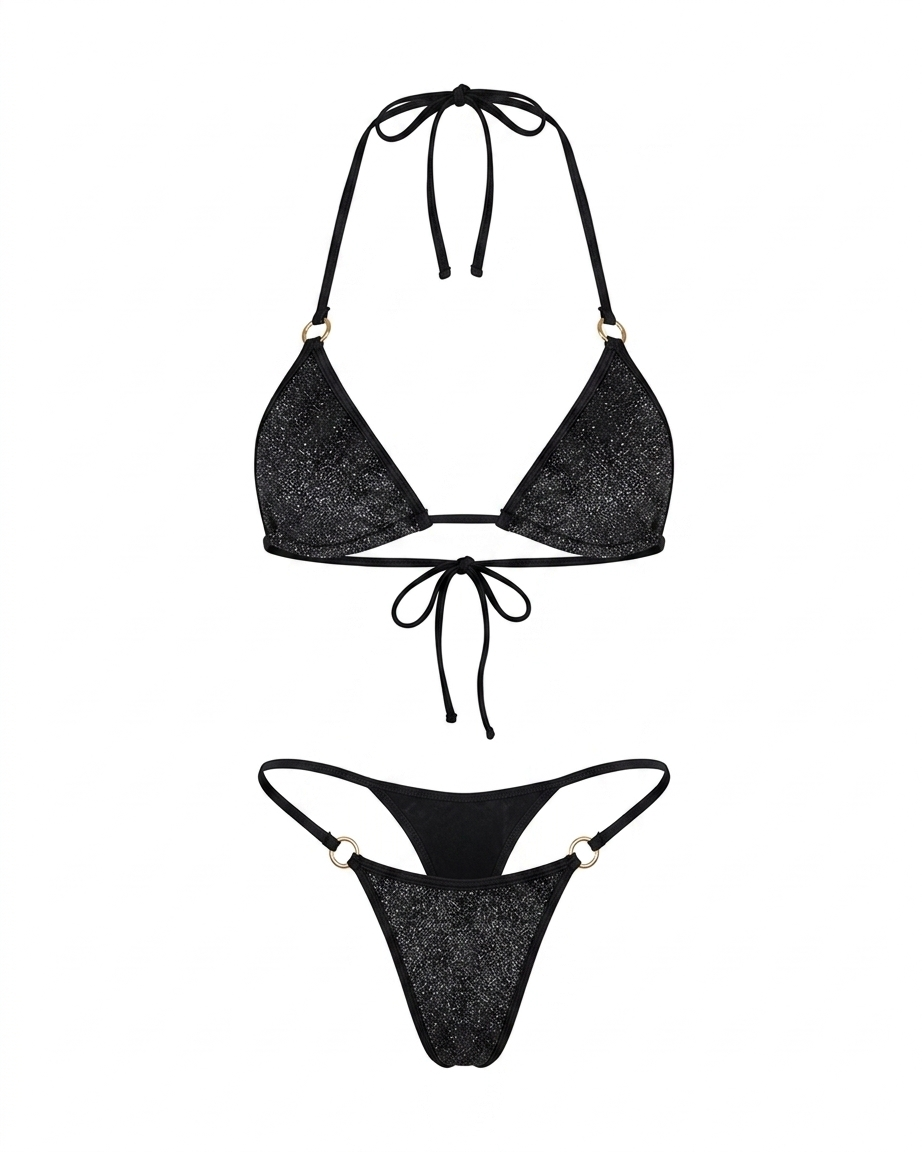 Sparkle Velvet Ring Bikini Set