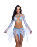 JR262 - Sequin Butterfly Top & Skirt Set