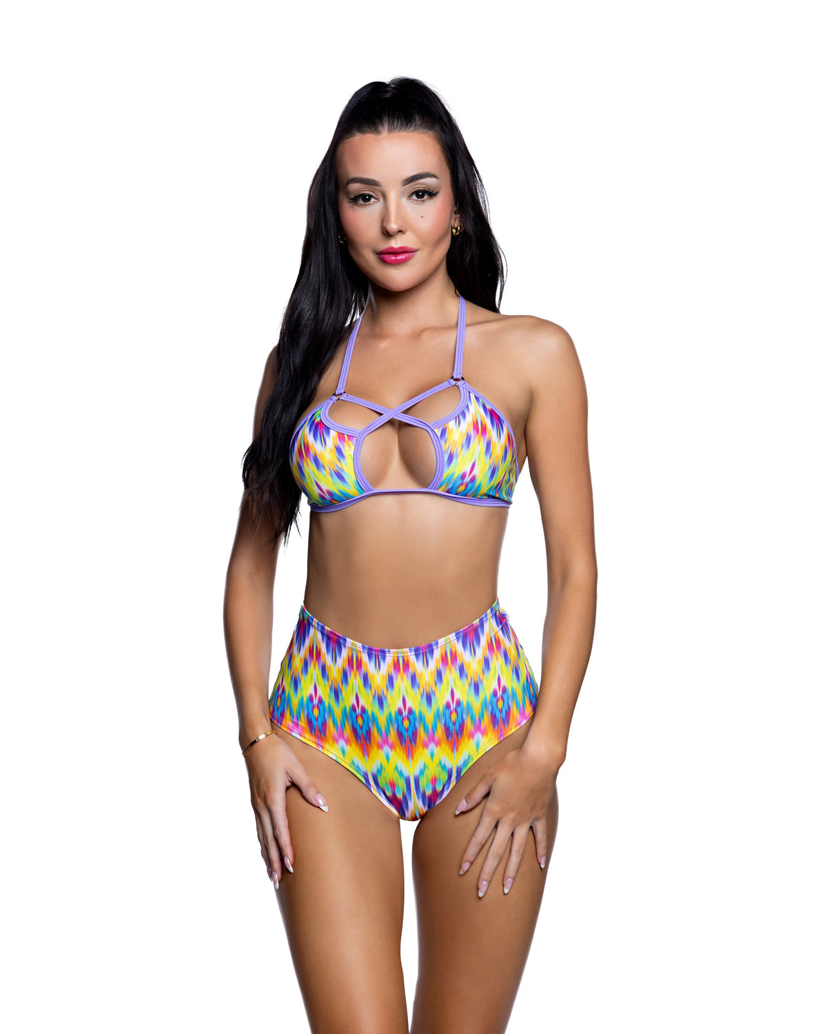 Neon Multi/Lavender / S/M