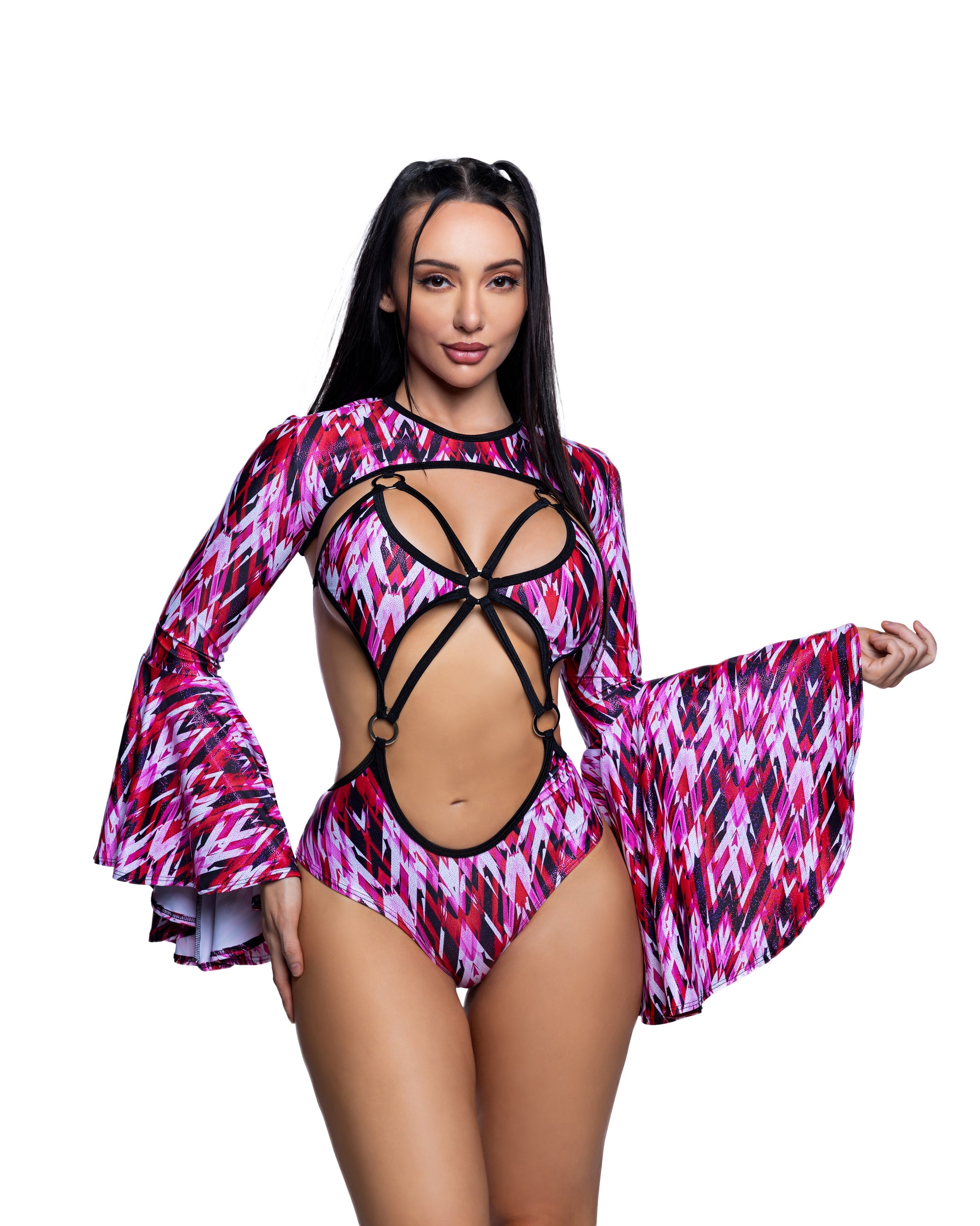 JR281 - Bell-Sleeve Shrug