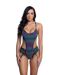JR288 - Reflective Lace-up Bodysuit