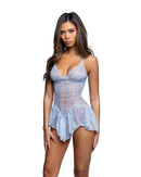 LI1025 - LACY BLUSHER TEDDY