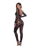 LI1176 - CAPED LACE - BODYSUIT