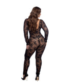LI1176 - CAPED LACE - BODYSUIT
