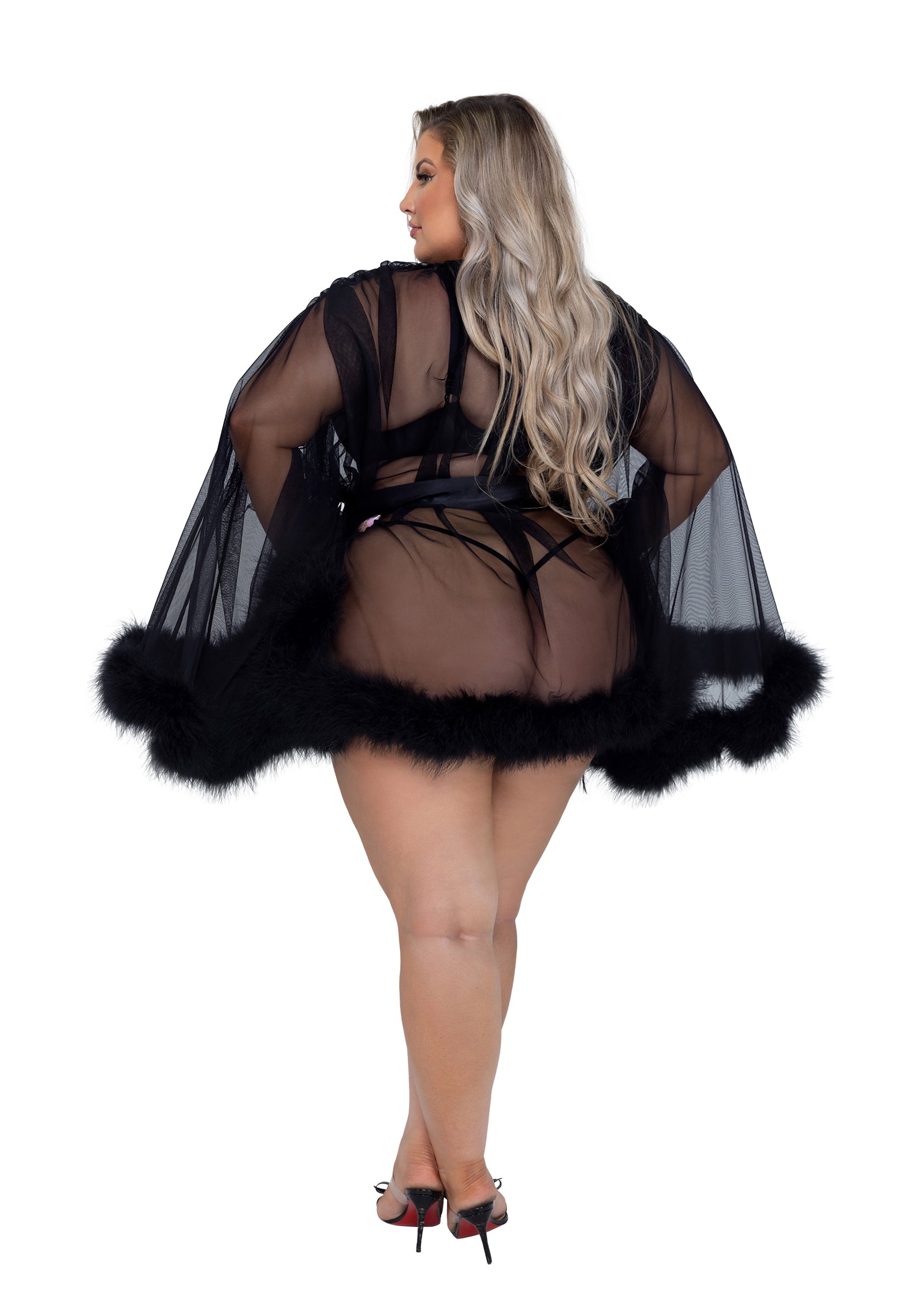 LI531 - Hollywood Glam Luxury Mini Robe