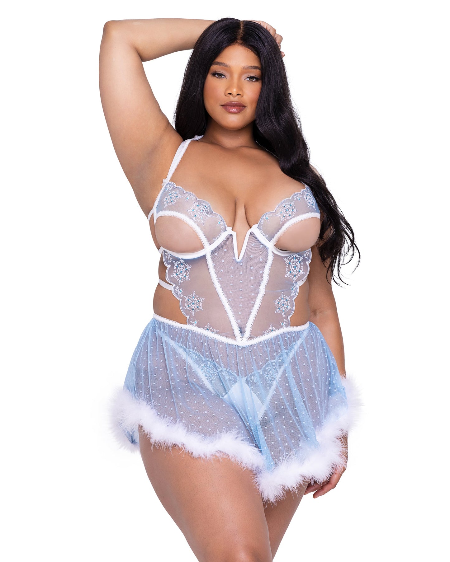 Snow Queen Babydoll 2-Piece Set