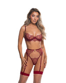LI835 - Beaded Belle 3-Piece Garter Set
