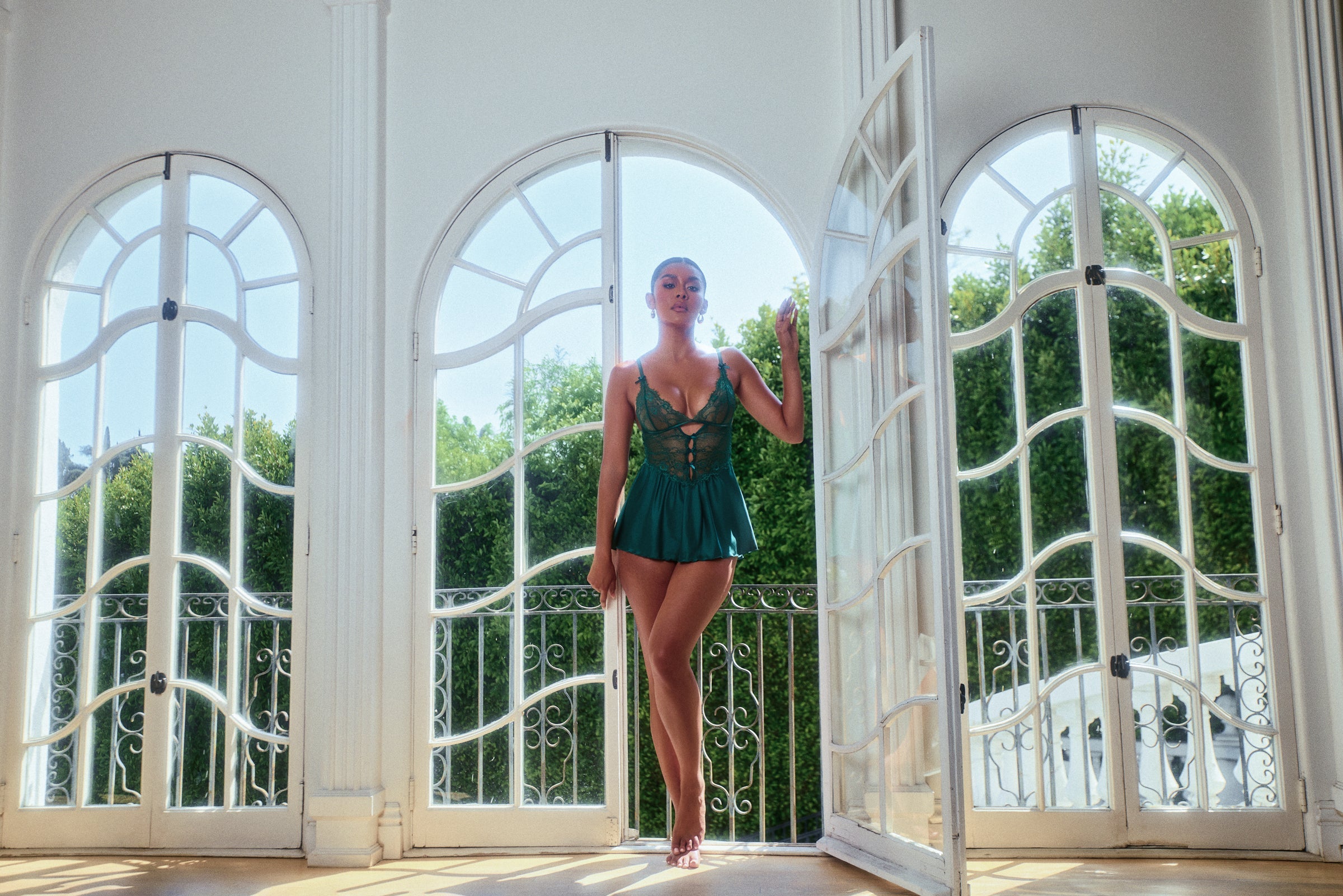 LI838 - Paradise Dream Babydoll 2-Piece Set