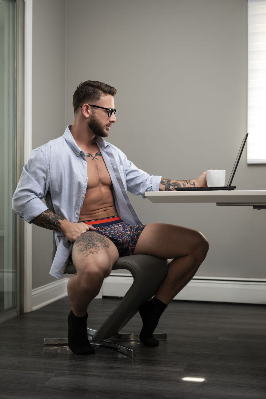 Male Power 160-299 Soo Cumfy Boxer Brief Color Navy