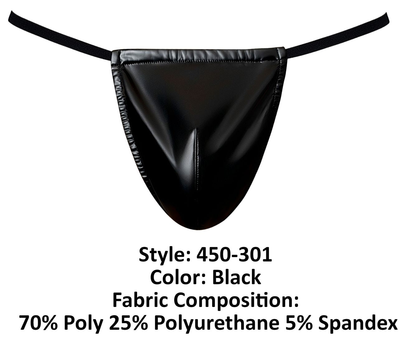 Male Power 450-301 Liquid Onyx 2.0 G-String Color Black