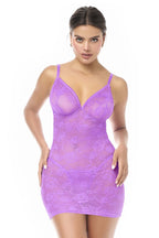 Mapale 7613 Babydoll with matching Panty Color Wild Orchid