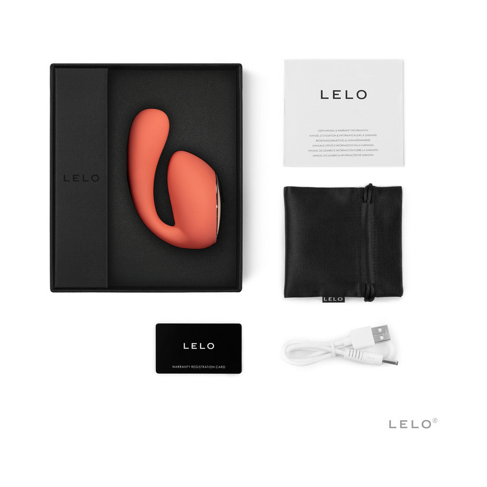 LELO IDA WAVE Dual Stimulator Coral Red