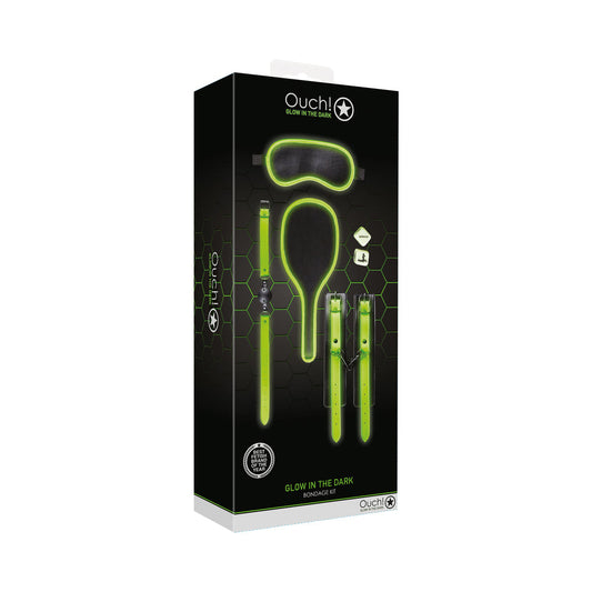 7-Piece Bondage Kit Neon Green