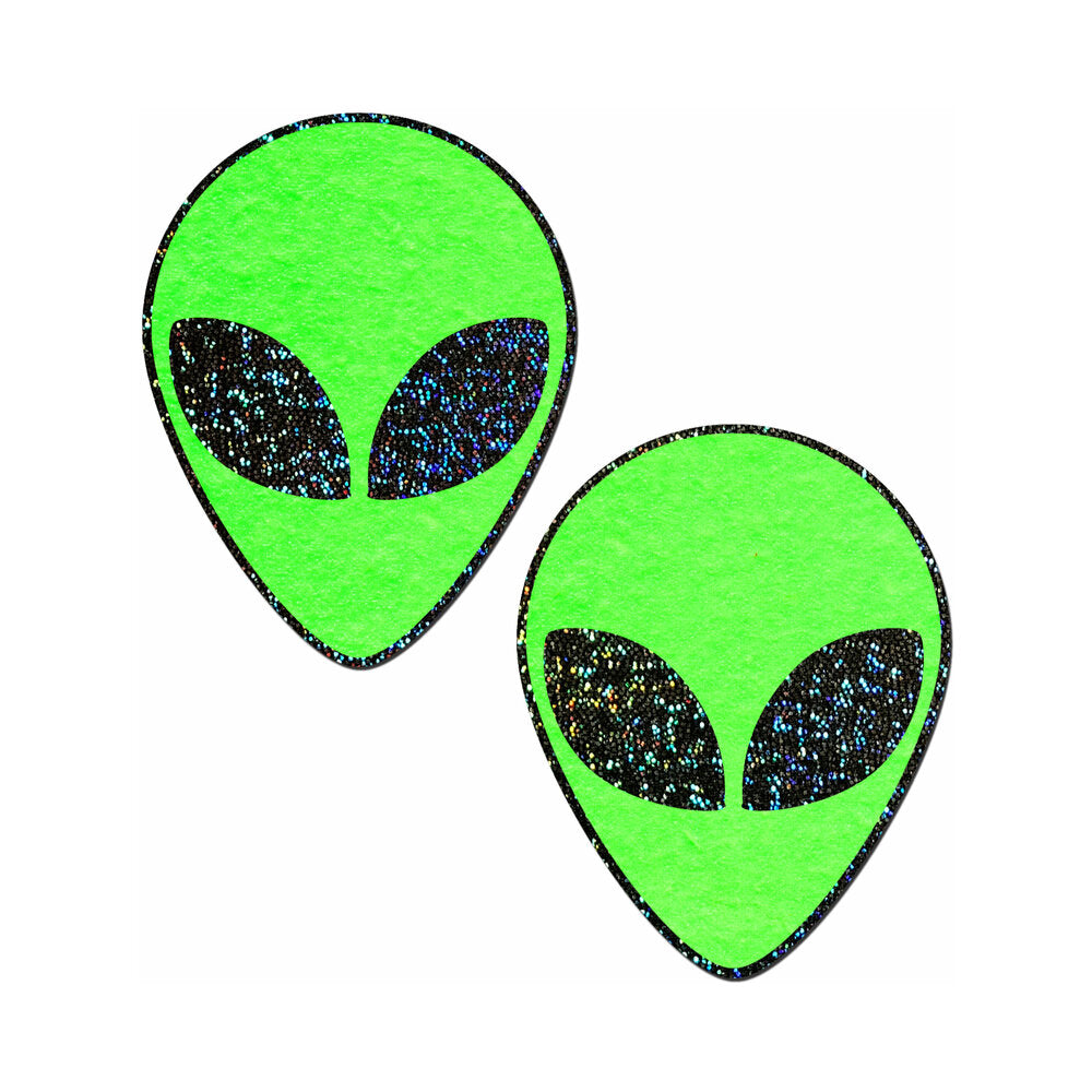 Glow-in-the-Dark Glitter Alien Pasties