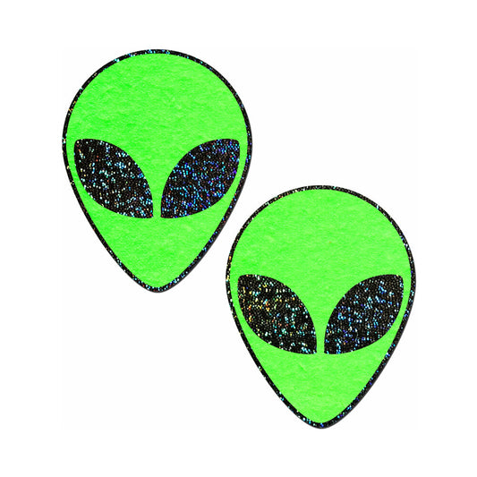 Glow-in-the-Dark Glitter Alien Pasties