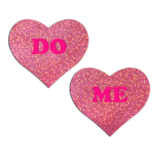 Glitter 'Do Me' Heart Pasties