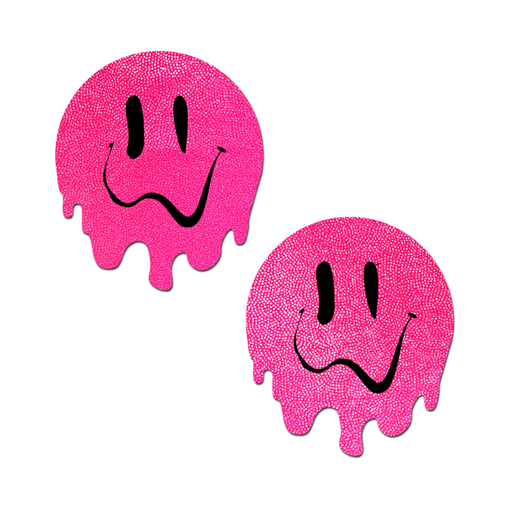 Pastease Neon Smiling Face Nipple Pasties