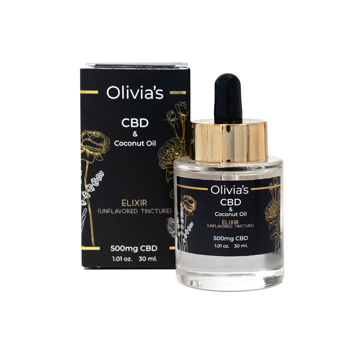 CBD Elixir Unflavored Tincture 1 oz.