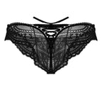 Lace-Mesh Thongs