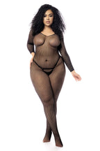 Long Sleeved Fishnet Bodystocking