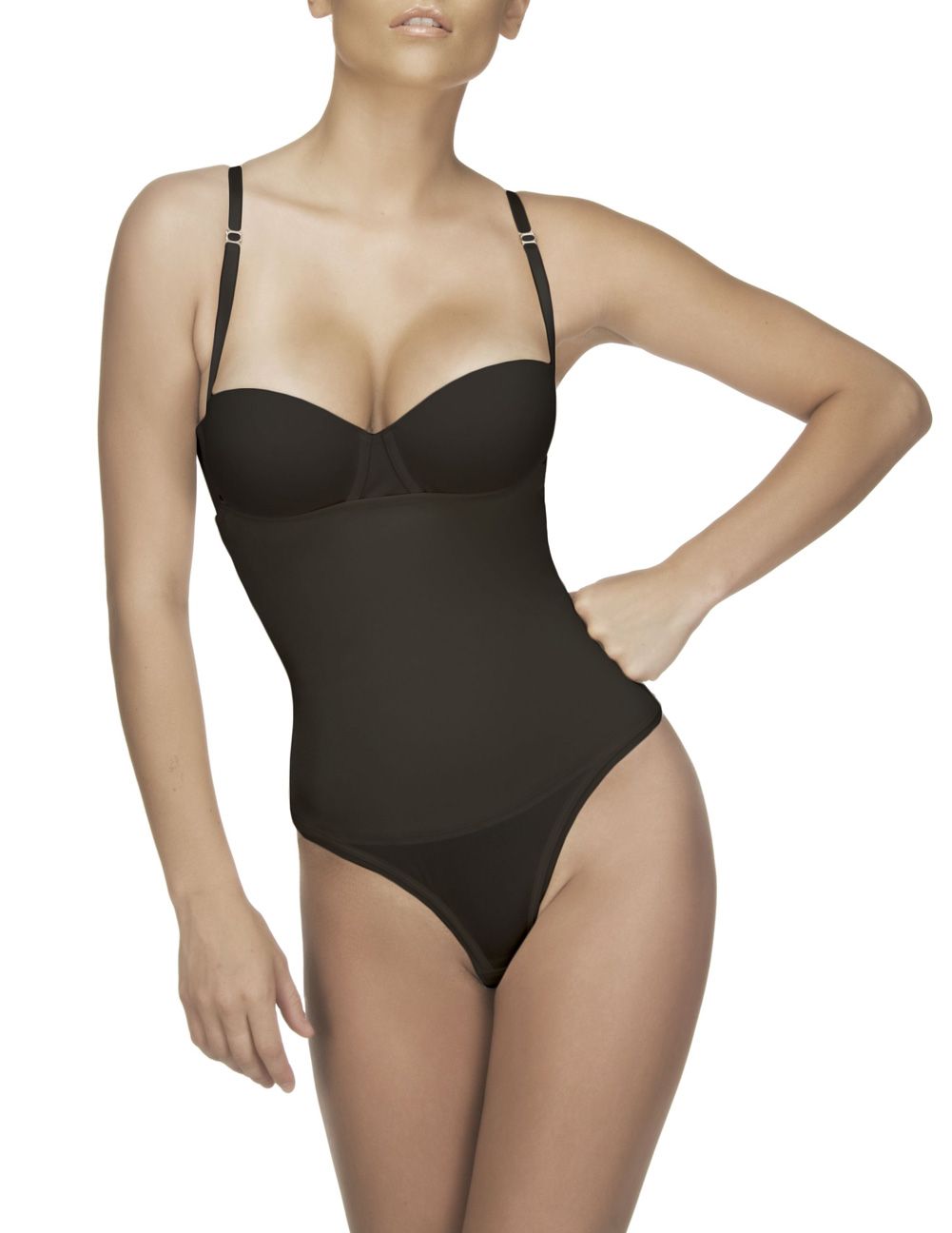 Nadine Strapless Bodysuit in Thong