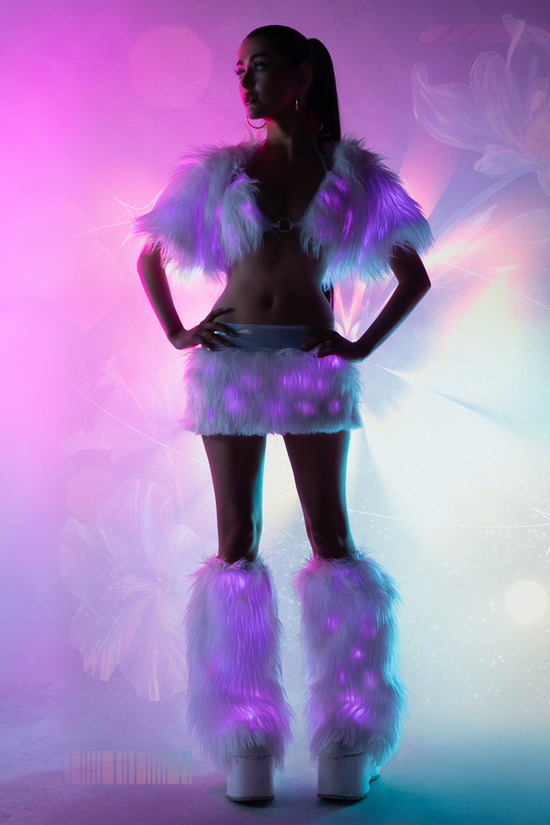 FF427 - Faux Fur Light-Up Skirt